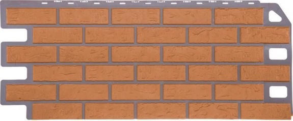 Фасадная панель FineBer - серия "Кирпич" Бежевый