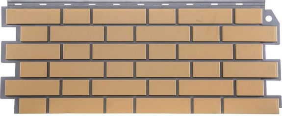 Фасадная панель FineBer - серия "Кирпич облицовочный" Жёлтый