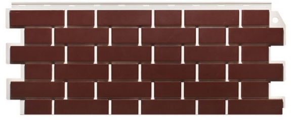 Фасадная панель FineBer - серия &quot;Кирпич облицовочный&quot; Britt красный