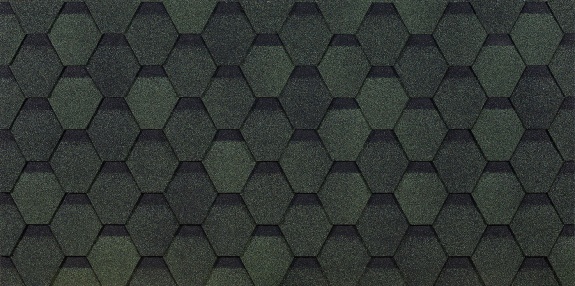 Гибкая черепица Docke Шестигранник &quot;Зеленый&quot;