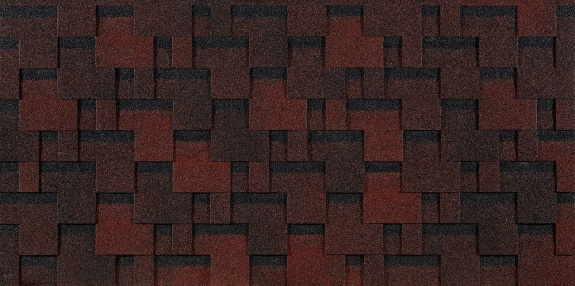 Гибкая черепица Docke Лабиринт Красный