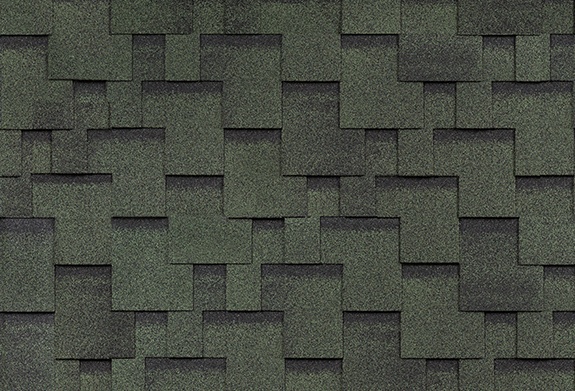 Гибкая черепица Shinglas Финская Аккорд Зеленый