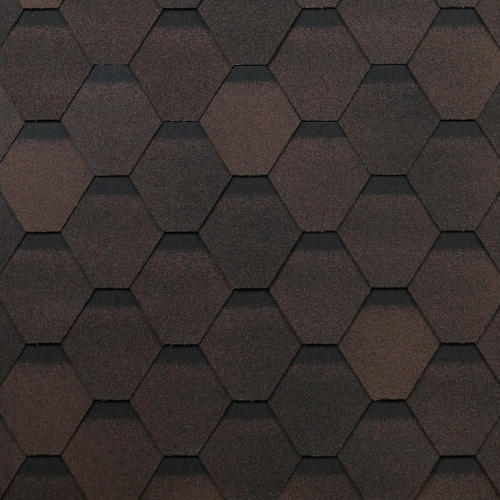 Гибкая черепица Shinglas Оптима Соната Коричневый