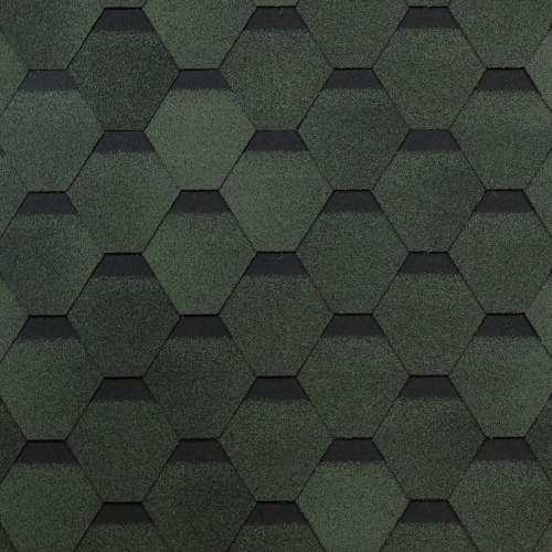 Гибкая черепица Shinglas Оптима Соната Зеленый