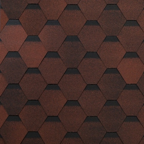 Гибкая черепица Shinglas Оптима Соната Красный