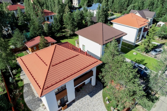 Цементно-песчаная черепица Kriastak Classic Красный