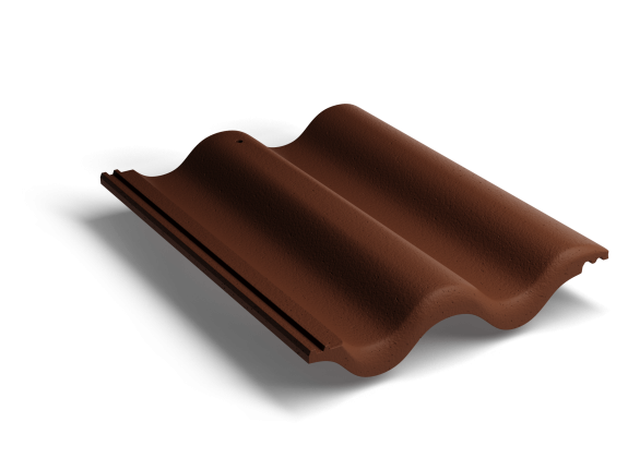 Цементно-песчаная черепица Kriastak Classic Коричневый