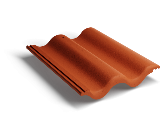 Цементно-песчаная черепица Kriastak Classic Кирпично-Красный