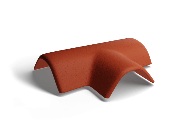 Т-образная черепица Kriastak Classic Красный