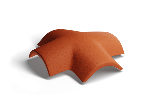 Х-образная черепица Kriastak Classic Кирпично-Красный