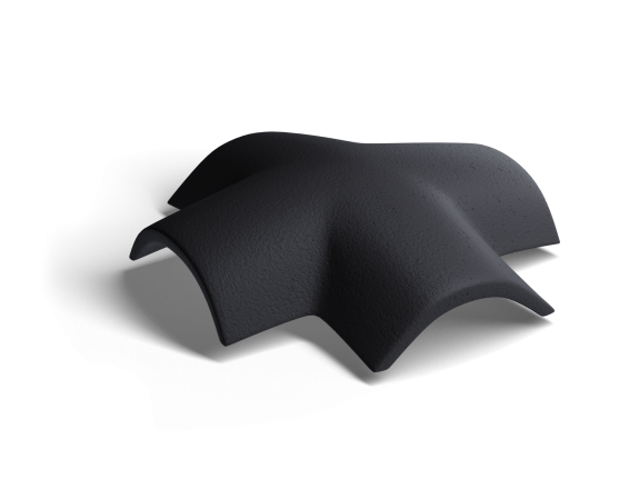 Х-образная черепица Kriastak Classic Черный