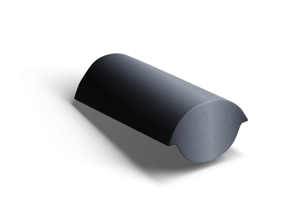 Конечная коньковая черепица Kriastak Antik Графит