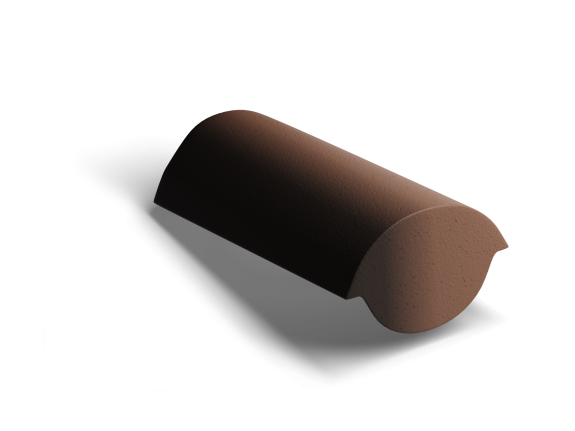 Конечная коньковая черепица Kriastak Antik Коричневый