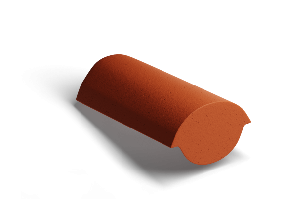 Конечная коньковая черепица Kriastak Classic Кирпично-Красный