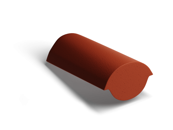 Конечная коньковая черепица Kriastak Classic Красный