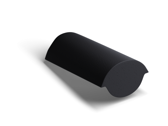 Конечная коньковая черепица Kriastak Classic Черный