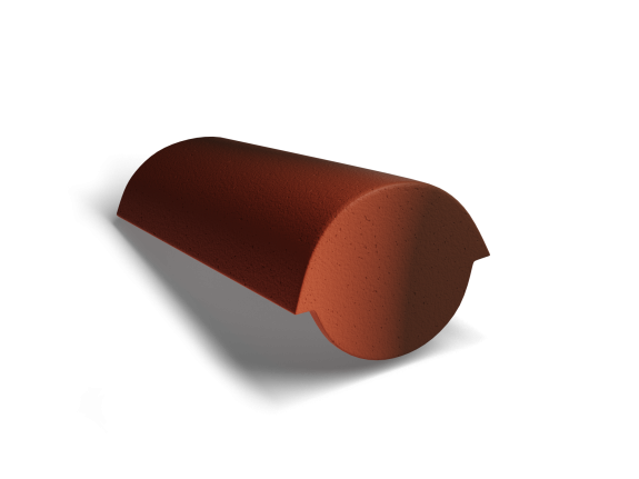Начальная коньковая черепица Kriastak Antik Кирпично-Красный