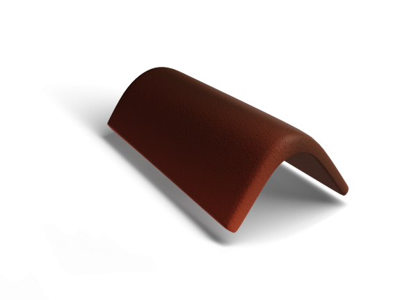 Торцевая черепица Kriastak Antik Кирпично-Красный