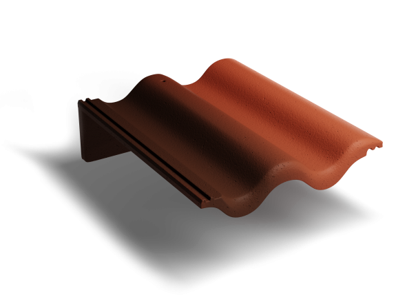 Пультовая черепица Kriastak Antik Кирпично-Красный