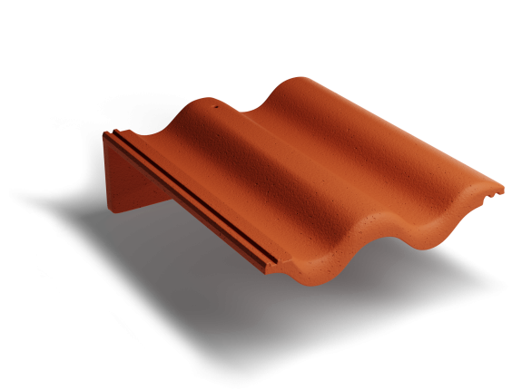 Пультовая черепица Kriastak Classic Кирпично-Красный