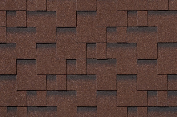 Гибкая черепица Roofshield Classic Модерн Коричневый с оттенением