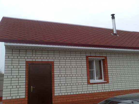 Гибкая черепица Roofshield Classic Стандарт Красный с оттенением