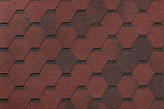 Гибкая черепица Roofshield Family Eco Light Стандарт Красный с оттенением