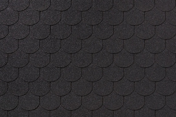 Гибкая черепица Roofshield Family Eco Light Готик Графитно-черный