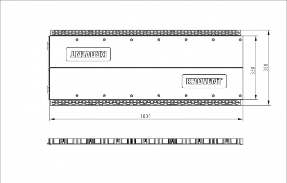 Коньковый аэратор KROVENT
