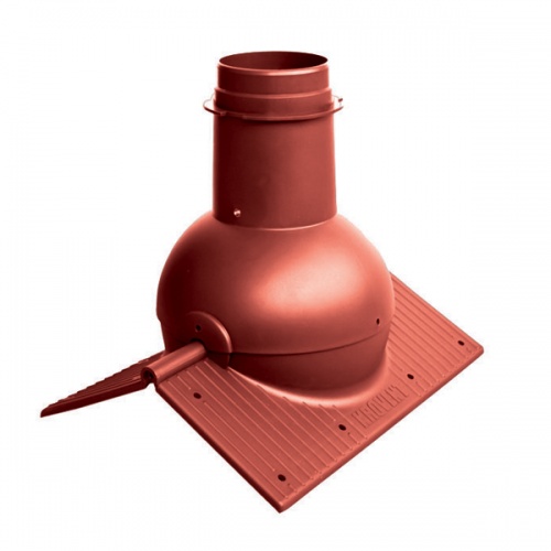 Коньковый элемент Krovent – Pipe-Cone для любого вида кровли кирпичный