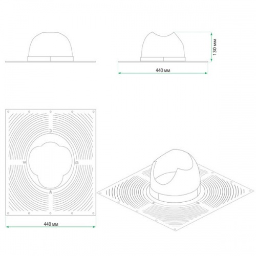 Основание Krovent Base-VT серый