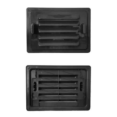 Вентиляционная регулируемая решетка для цоколя KROVENT черная