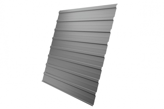 Профнастил С10A 0,7 PE RAL 9006 бело-алюминиевый