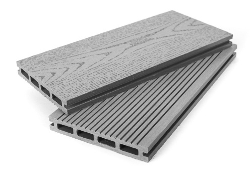 Террасная доска Grand Line 140 мм тиснение дерево Серый 4м