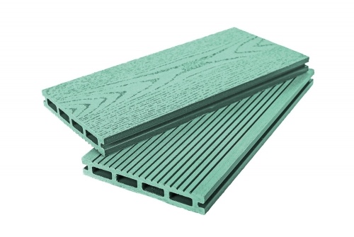 Террасная доска Grand Line 140 мм вельвет и тиснение Зеленый 3м (БШТ)