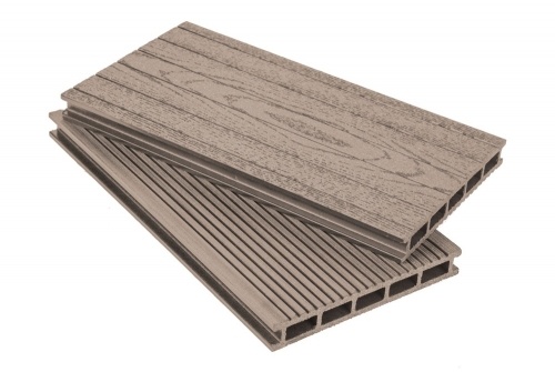 Террасная доска Grand Line 160 мм вельвет и тиснение Шоколад 4 м