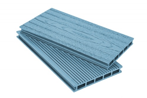 Террасная доска Grand Line 160 мм вельвет и тиснение Синий 3 м