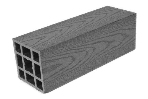 Столб Grand Line гладкий 100х100 мм Серый 3м