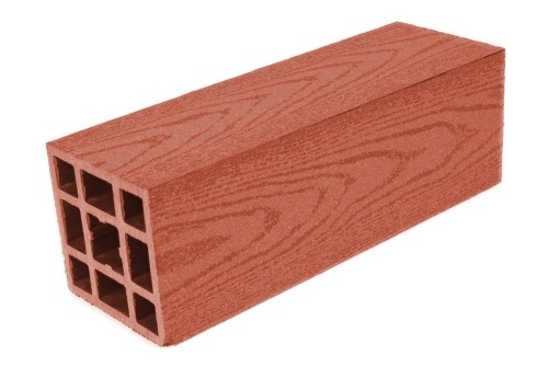 Столб Grand Line гладкий 100х100 мм Терракот 3м