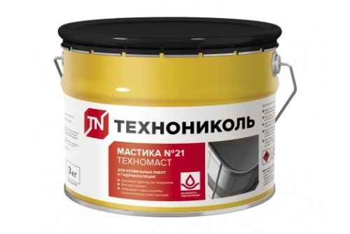 Мастика кровельная ТЕХНОНИКОЛЬ №21 (Техномаст), ведро 3кг