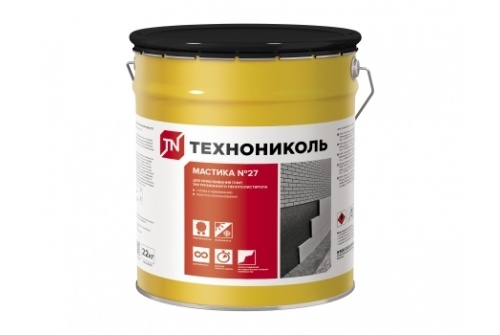 Мастика приклеивающая ТЕХНОНИКОЛЬ №27, ведро 22 кг