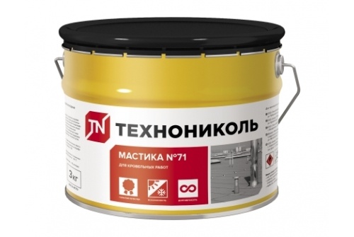 Мастика герметизирующая ТЕХНОНИКОЛЬ №71, ведро 3кг