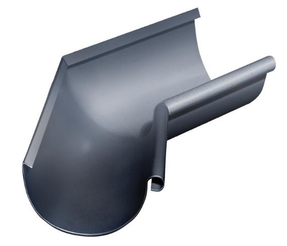 Угол желоба внутренний 135 гр 150 мм RAL 7024 мокрый асфальт