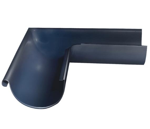 Угол желоба внешний 90 гр 150 мм RAL 7024 мокрый асфальт