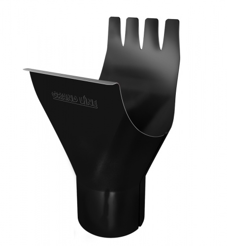 Воронка 125/90 мм RAL 9005 черный