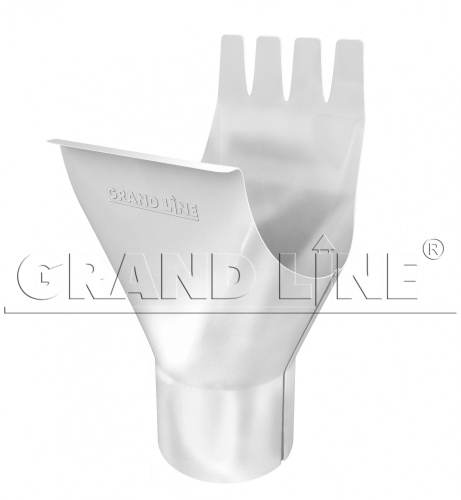 Воронка 150/100 мм RAL 9003 сигнальный белый