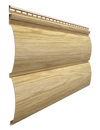 Сайдинг виниловый, под дерево, Docke Lux, Монреаль, Блок-Хаус D4,7Т, Зрелый каштан