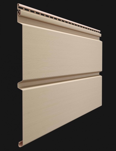 Сайдинг виниловый, Docke Premium, Брус D6S PASTEL, Крем-брюле