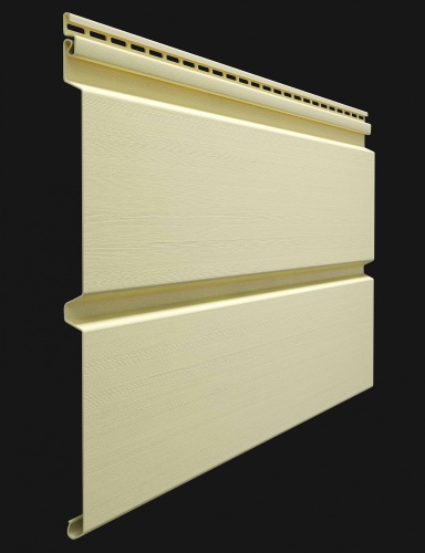 Сайдинг виниловый, Docke Premium, Брус D6S PASTEL, Банан