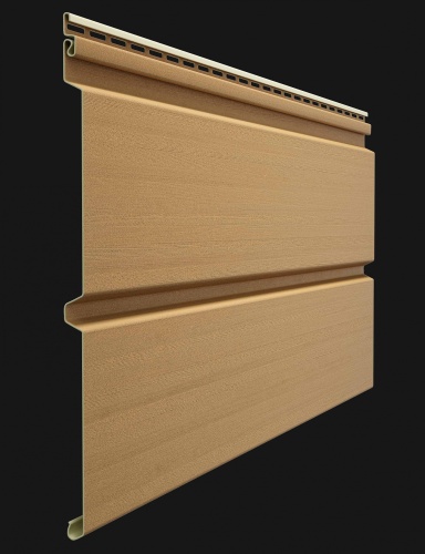 Сайдинг виниловый, Docke Premium, Брус D6S PASTEL, Карамель
